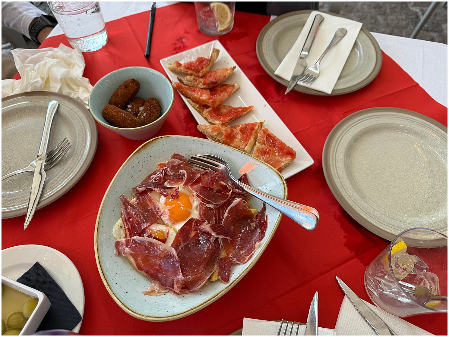 Typical Breakfast in Spain